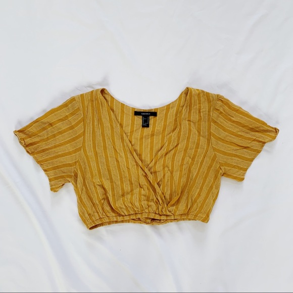 Forever 21 Striped Set Crop Top and Split-Leg Pant - Picture 5 of 16